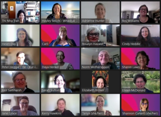 NMHCCF members on a Zoom call